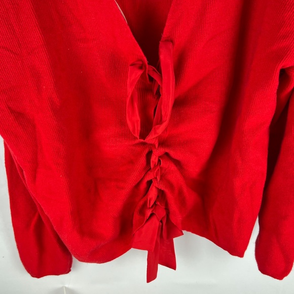 maison Jules lace up back sweater - Picture 8 of 10